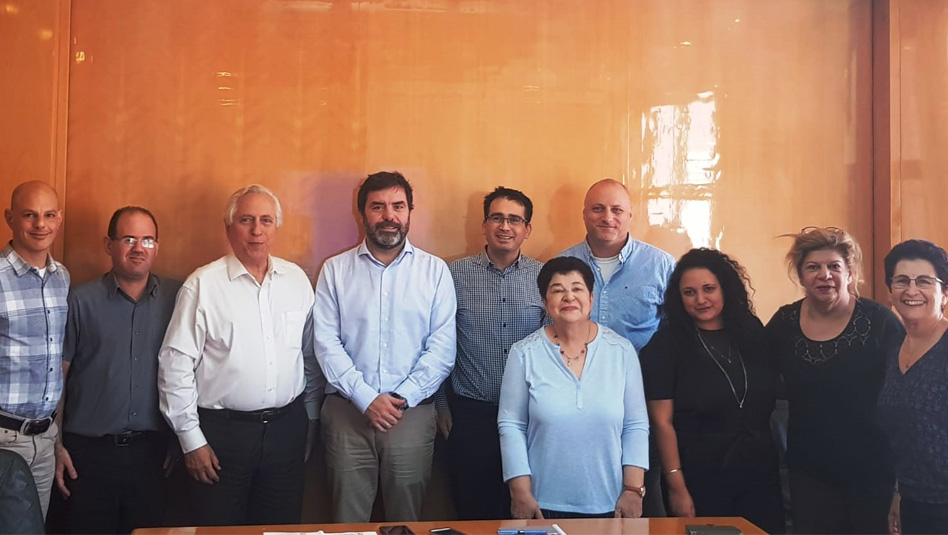 רוברטו קבלו במשרדי חברת אופיר טורס. צילום יח"צ