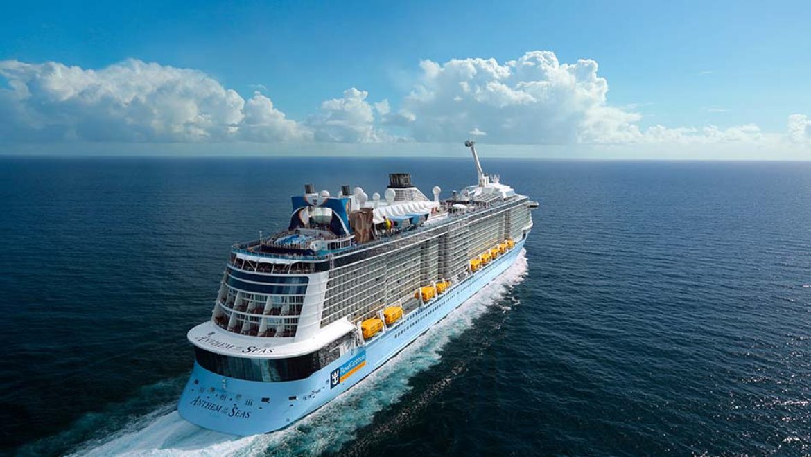 האונייה Anthem of the Seas. צילום רויאל קריביאן הבמה מוכנה לקיץ: Anthem of the Seas בהופעת בכורה בסידני