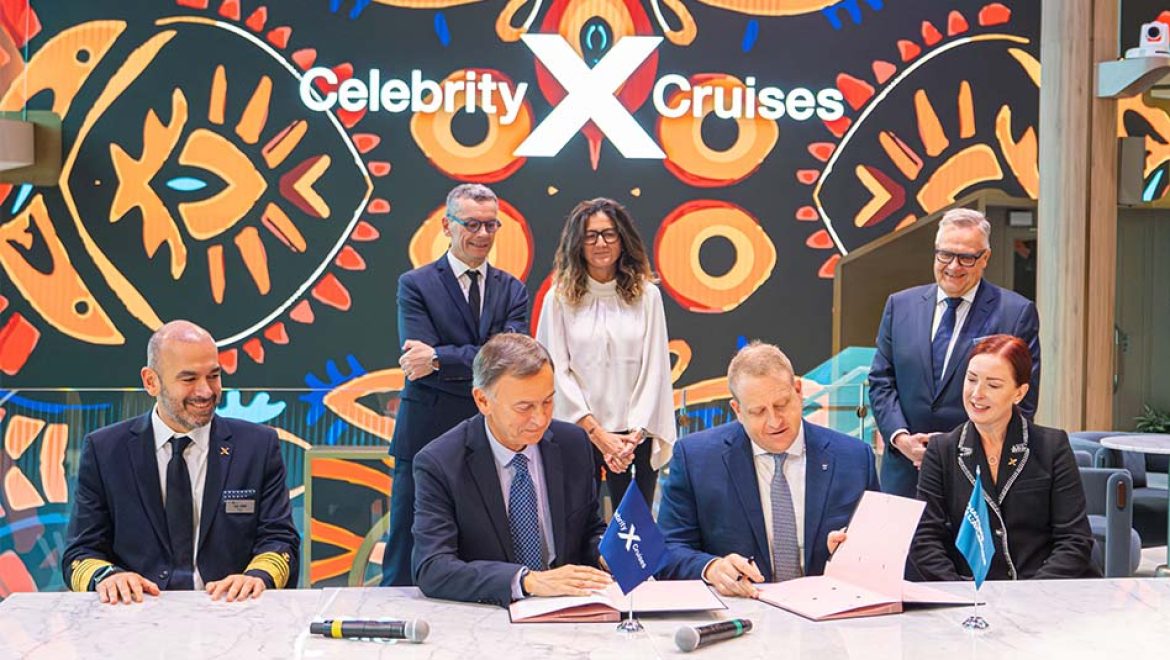 טקס מסירת Celebrity Xcel. צילום סלבריטי חגיגה כפולה בסלבריטי קרוזס: Xcel מצטרפת לצי – Xcite ב- 2028