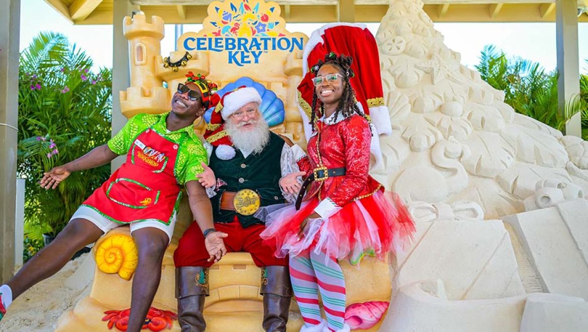 Celebration Key מתעוררת: החופים בגראנד בהאמה מקושטים לחג