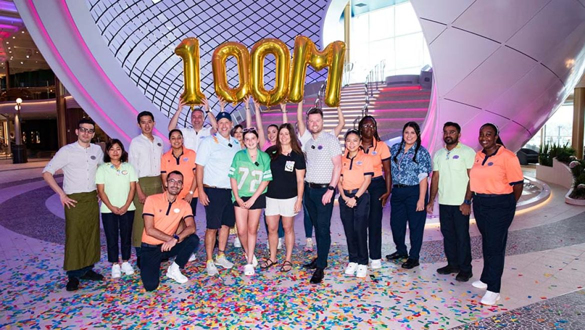 רויאל קריביאן חוגגת רגע היסטורי: 100 מיליון אורחים בסיפון