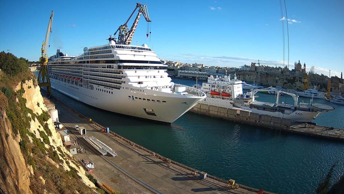 שיפוץ נרחב של MSC Magnifica יוצא לדרך במספנת מלטה