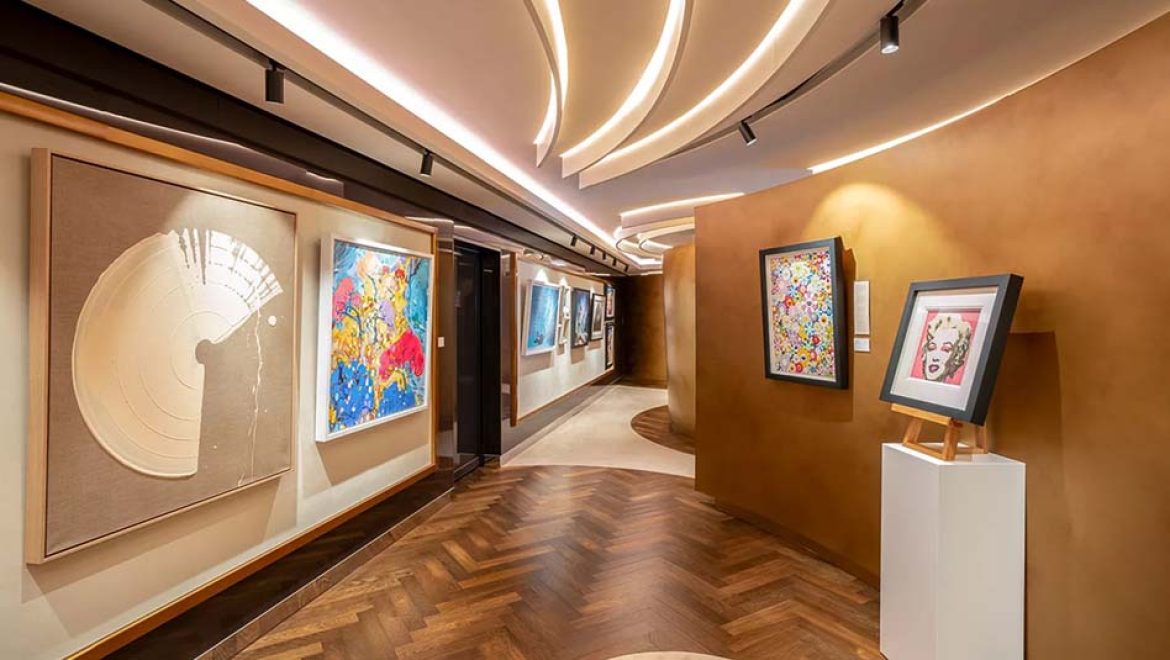 שיתוף פעולה בין Explora ל-Clarendon. צילום Explora Journeys אמנות יוקרתית בים: שיתוף פעולה בין Explora ל-Clarendon