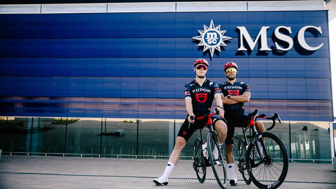 MSC Cruises ו-Tudor Pro Cycling משתפות פעלה. צילום MSC MSC Cruises מדוושת קדימה: שותפות עם Tudor Pro Cycling